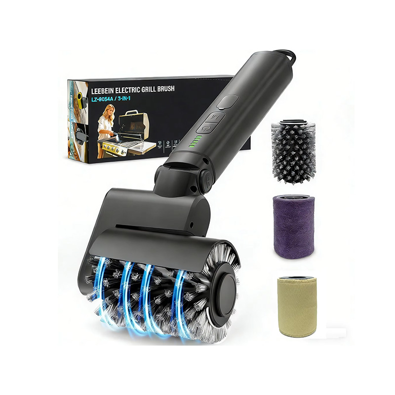 Cepillo de limpieza eléctrico automático giratorio para parrilla de barbacoa